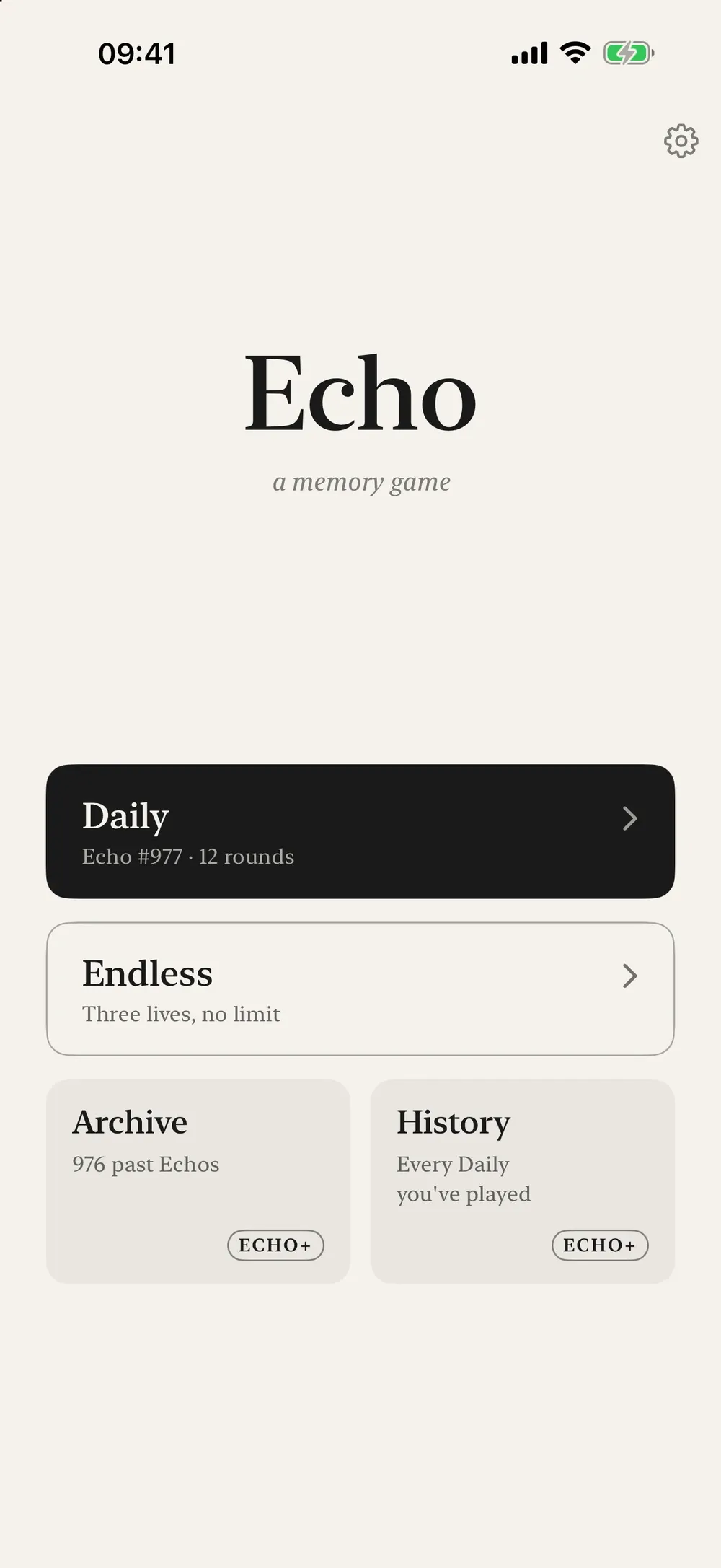 Echo - A Memory Game screenshot